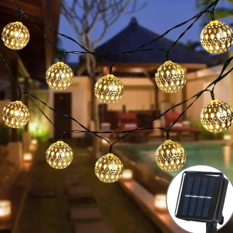 Lanterne Solaire Marocaine — Effet Vitrail Magique - dimensions