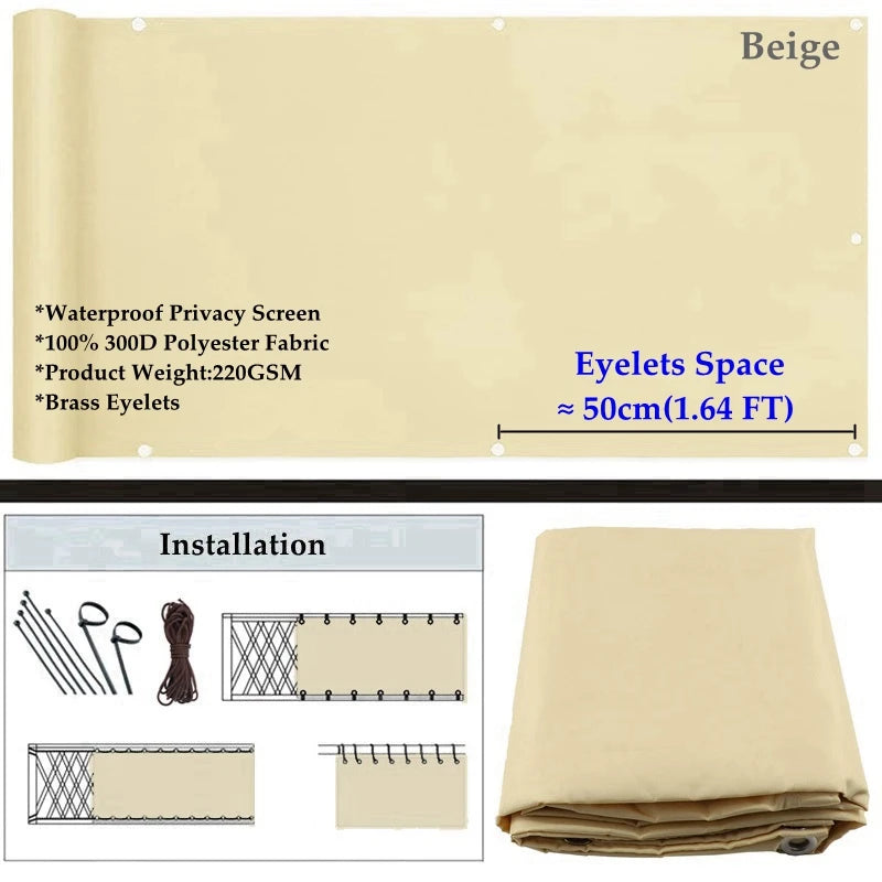 Brise-Vue Polyester Imperméable Multi-Couleurs — 5 Coloris - photo 9