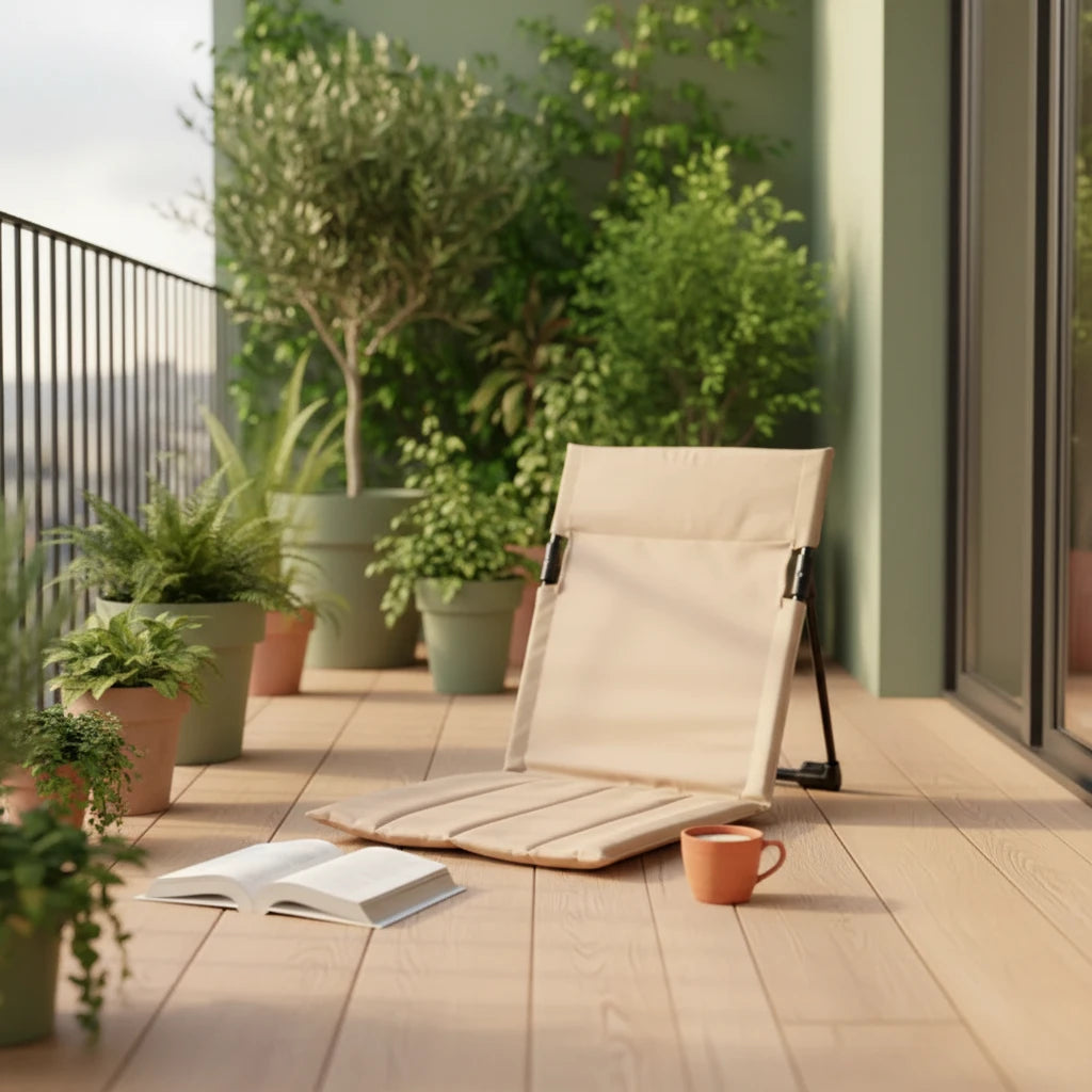 Chaise Pliante Lounge avec Coussin Confort - vue principale