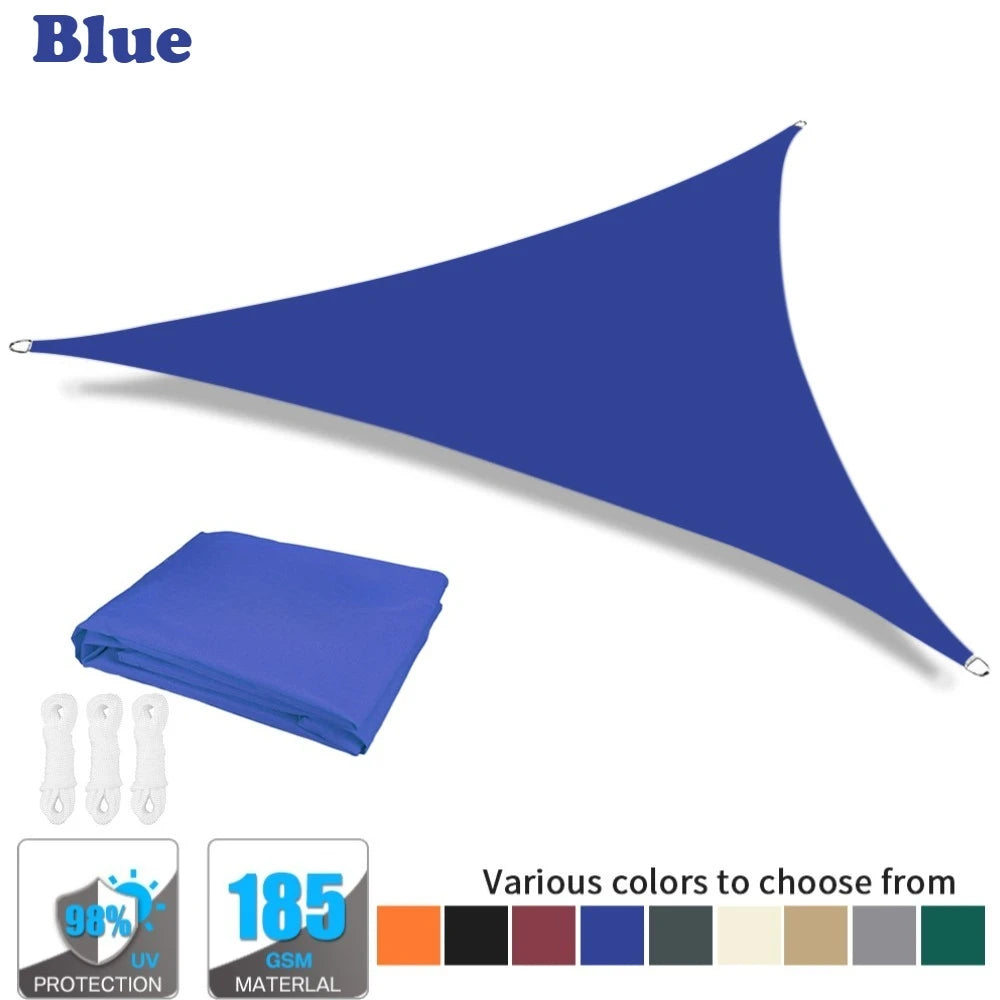 Voile d'Ombrage Triangle 98% Anti-UV — Multi-Tailles - dimensions