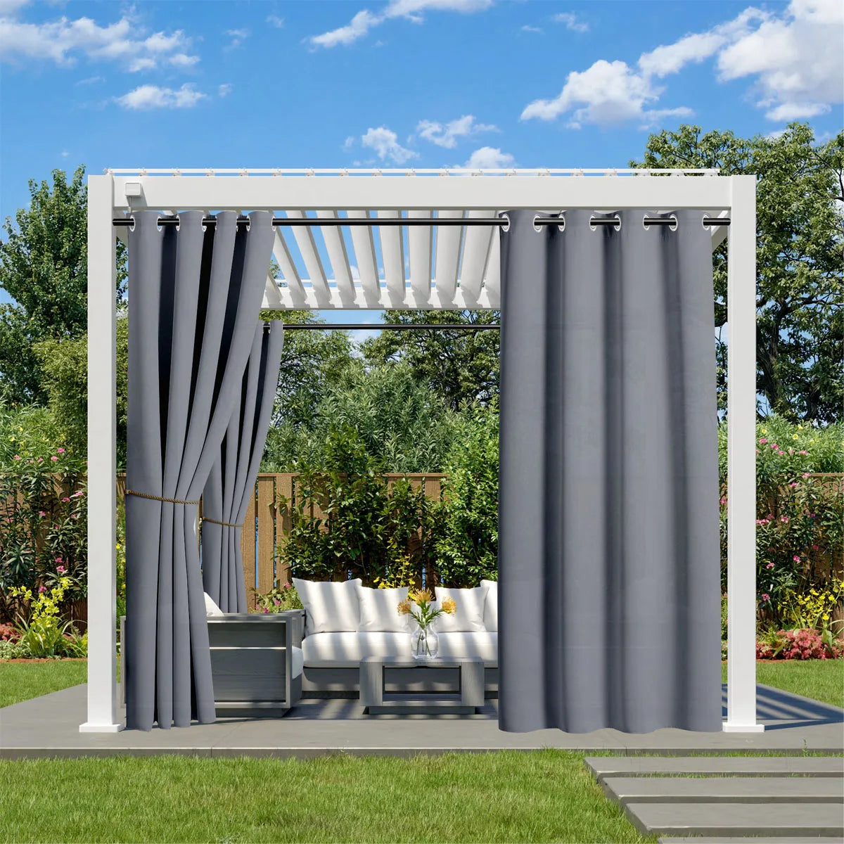 Rideau Outdoor Imperméable à Œillets — Plusieurs Tailles - photo 5