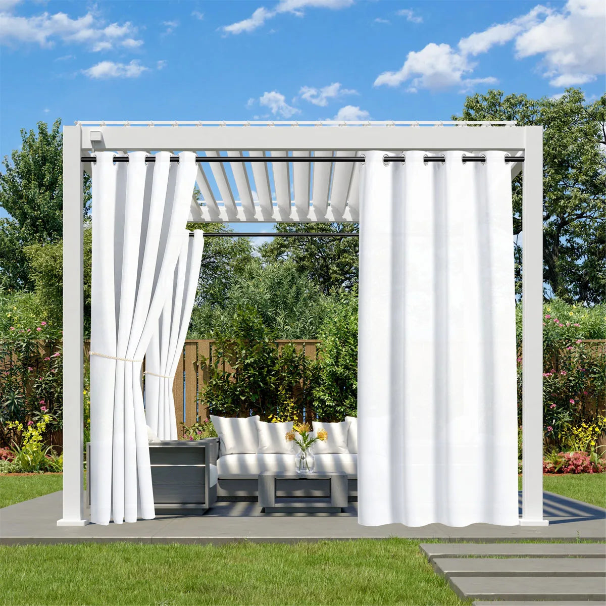 Rideau Outdoor Imperméable à Œillets — Plusieurs Tailles - photo 7