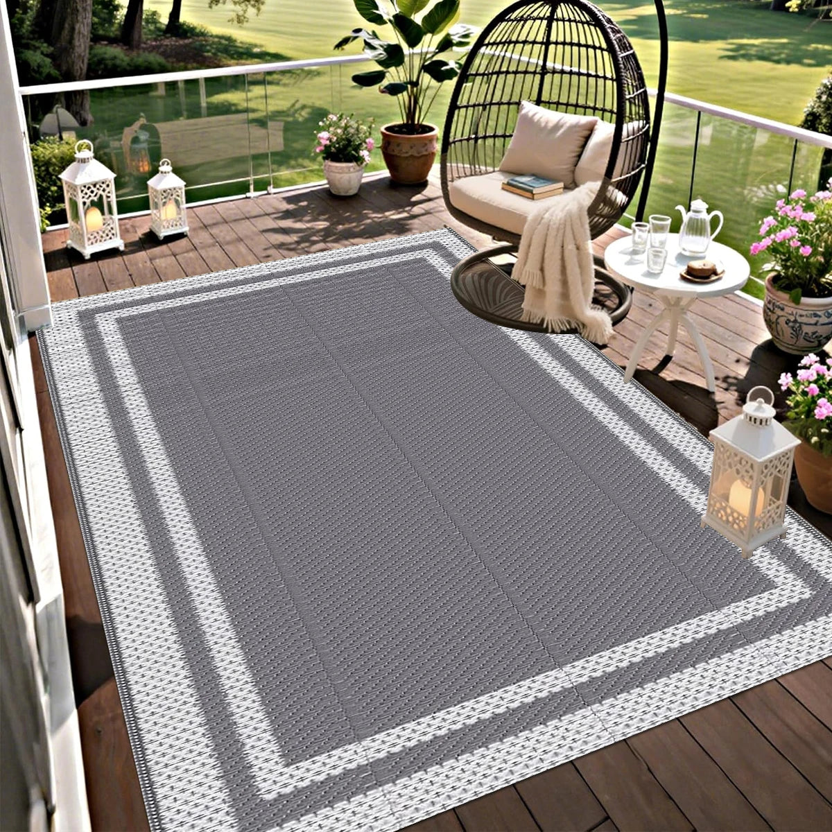 Tapis Extérieur XL avec Piquets — Style Boho Outdoor - photo 3