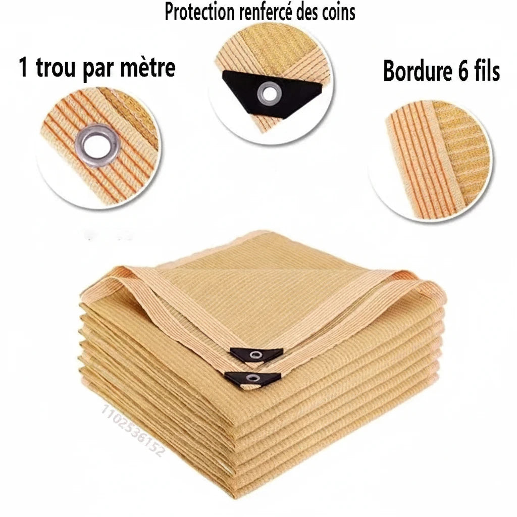 Voile d'Ombrage Beige Premium — Multi-Tailles - photo 3