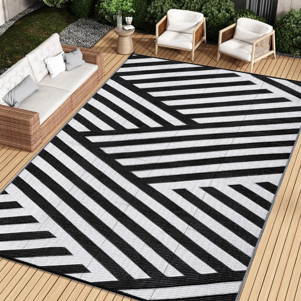 Tapis Réversible Outdoor Tissage Boho — XL - photo 7