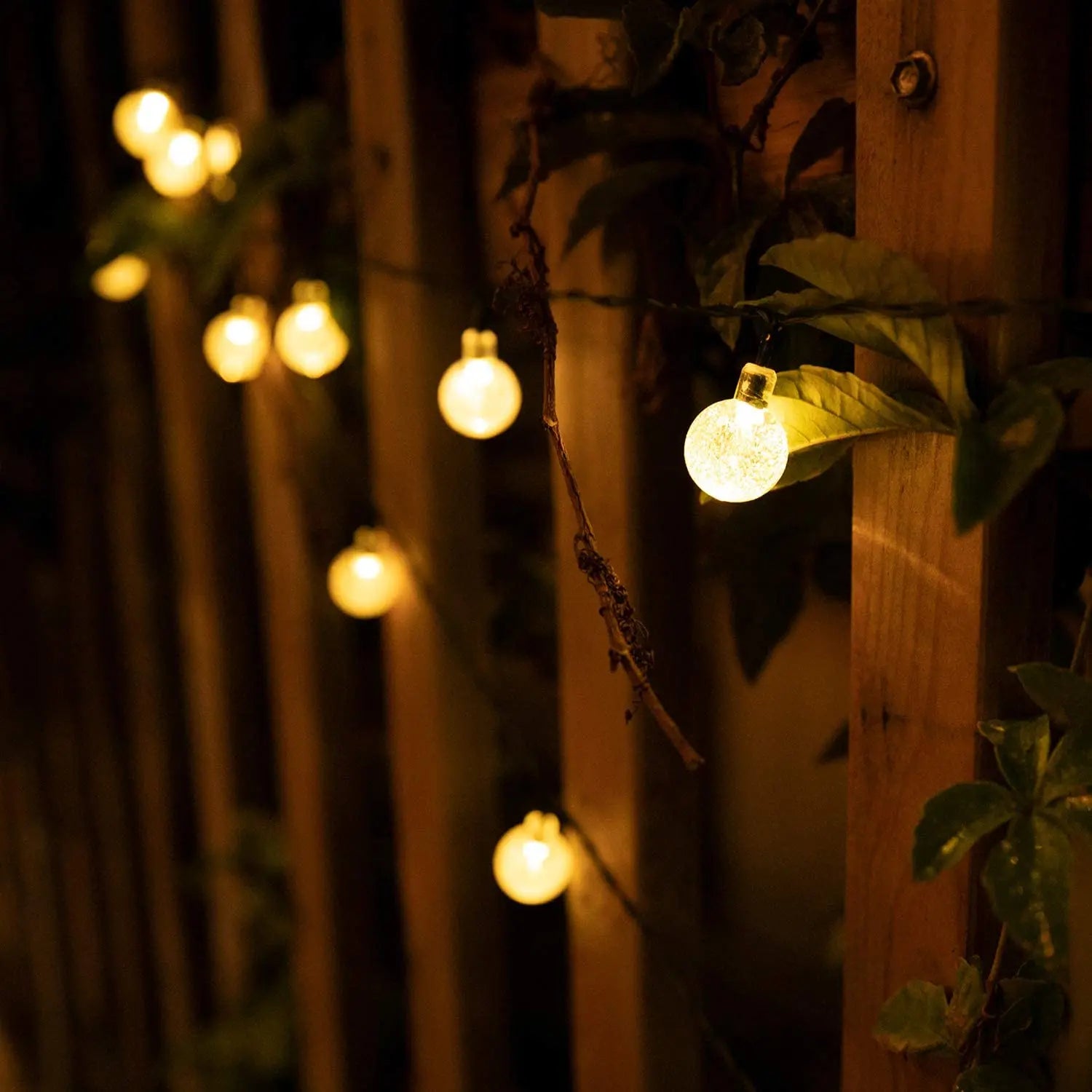 Guirlande Solaire 200 LEDs Globes Cristal Étoilés - photo 5