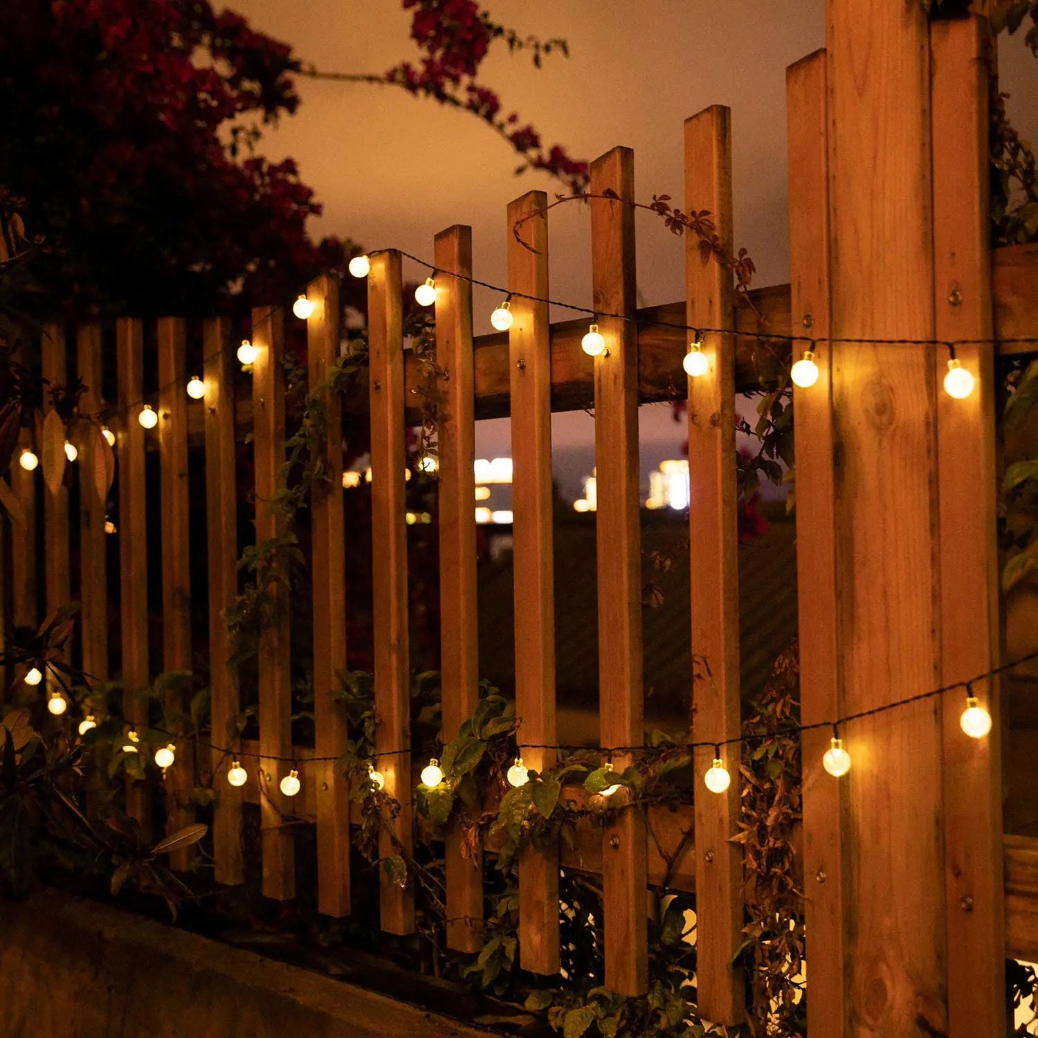 Guirlande Solaire 200 LEDs Globes Cristal Étoilés - photo 3