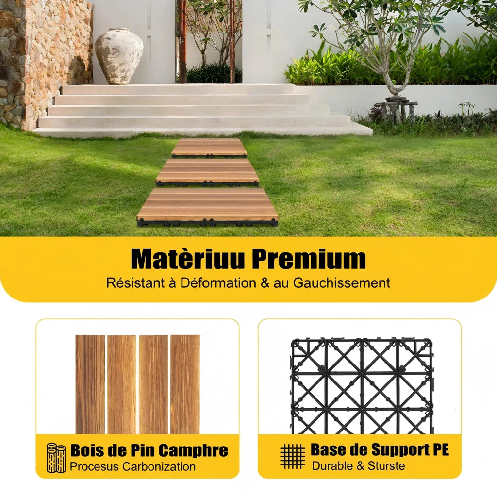 Dalles Acacia Massif Mosaïque — Pack 36 Premium - photo 3