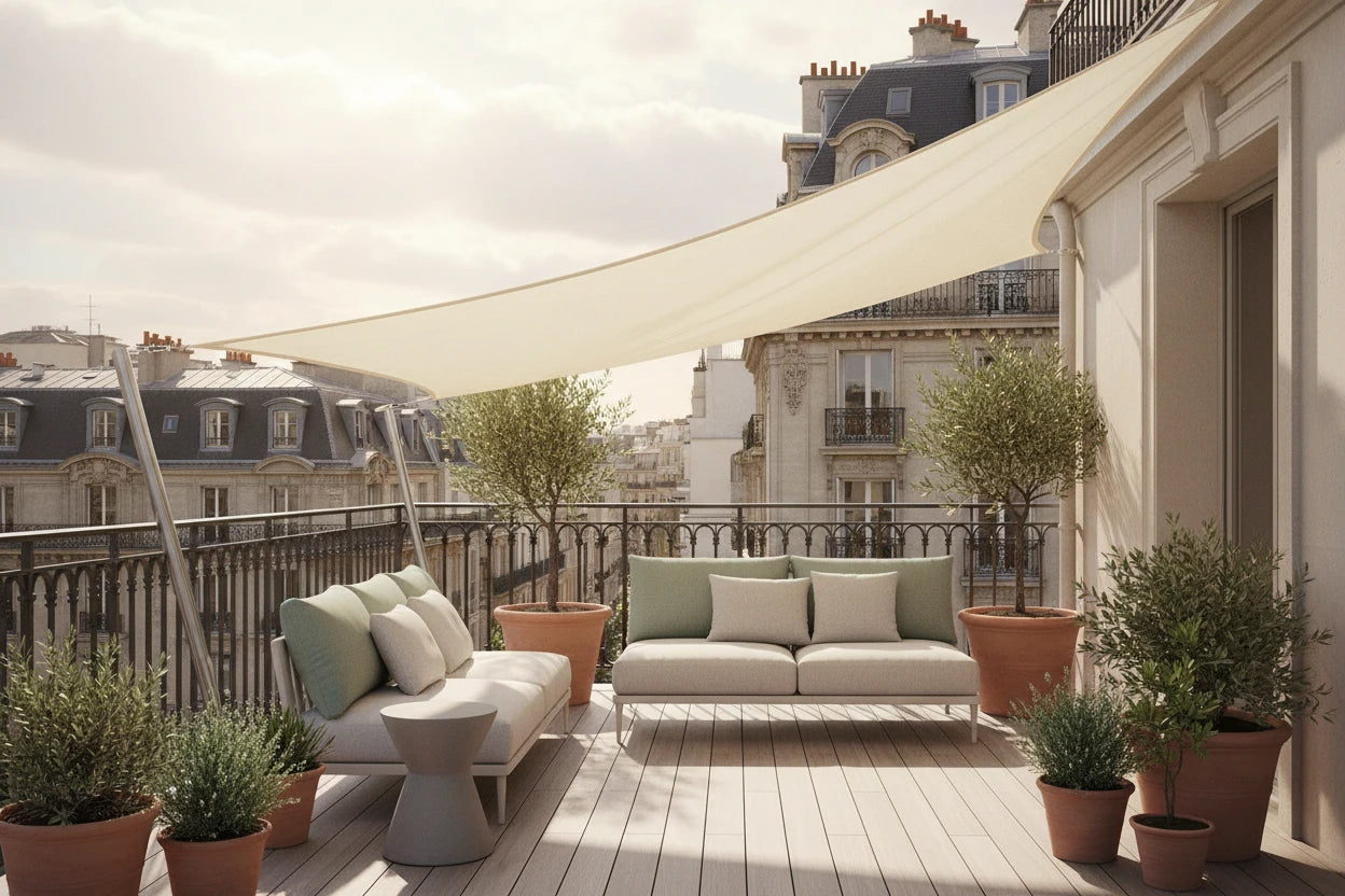 Voile d'Ombrage Triangle Imperméable Premium - vue principale