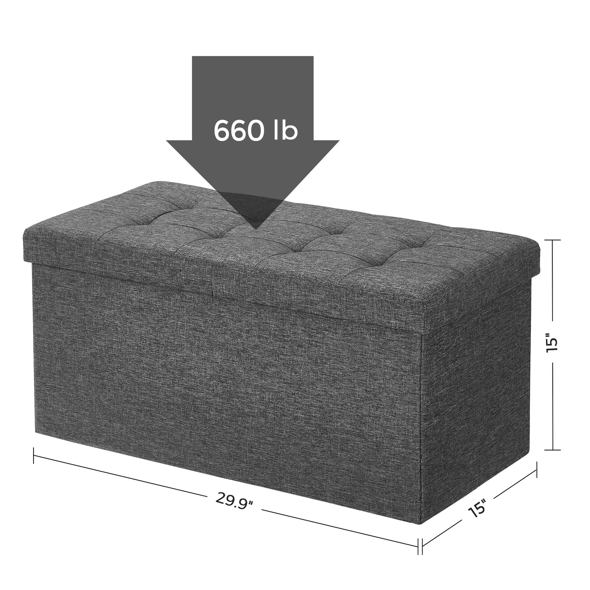 Banc Coffre Pliant 80L — Assise + Rangement Caché - photo 5