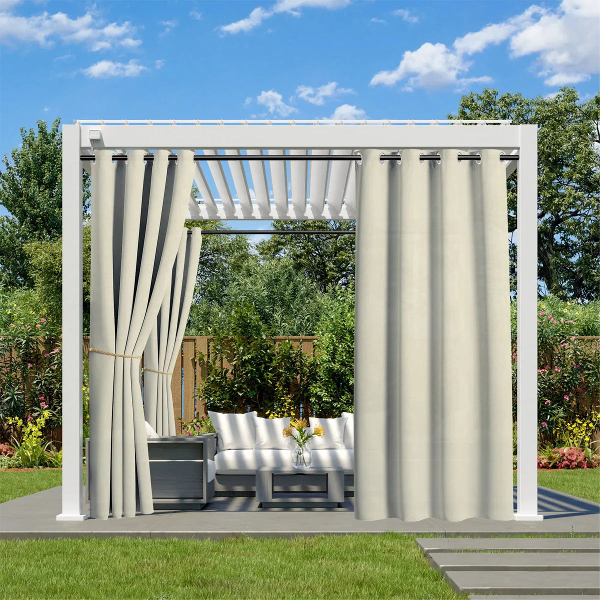 Rideau Outdoor Imperméable à Œillets — Plusieurs Tailles - photo 8