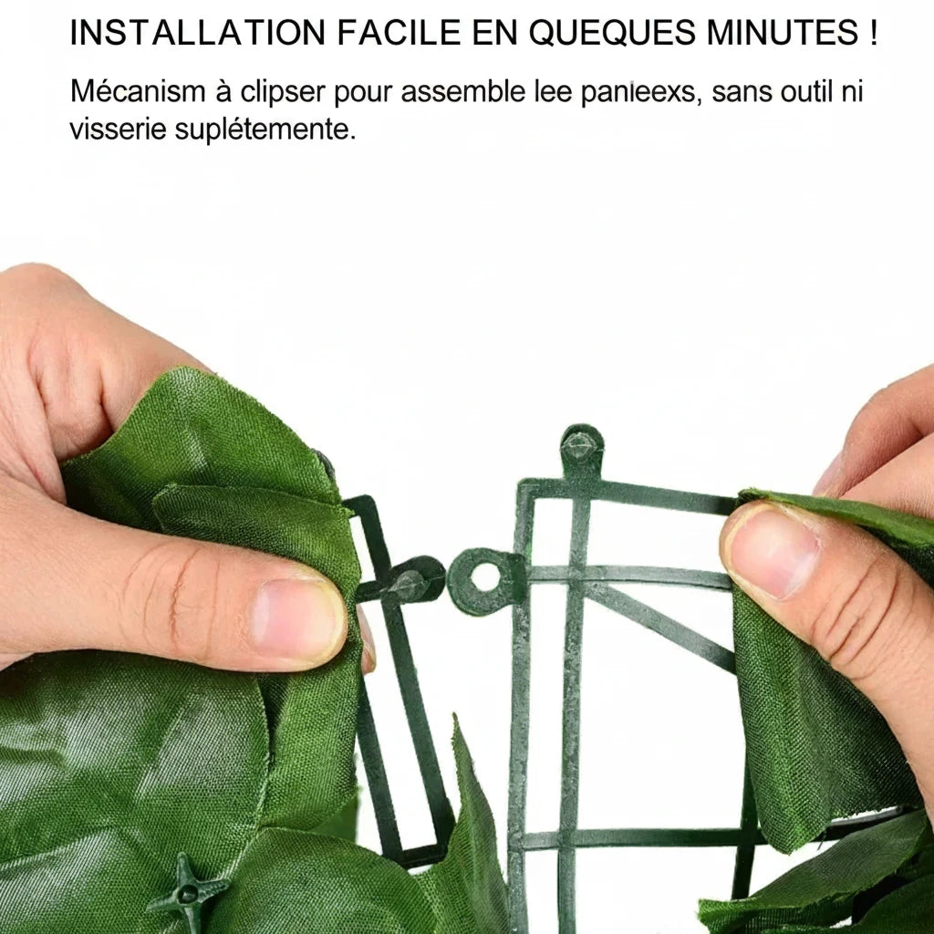 Lierre Artificiel — Mur Végétal Brise-Vue (1×3m) - photo 3