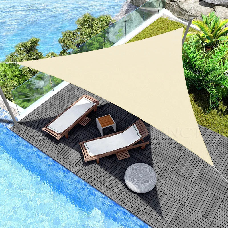 Voile d'Ombrage Triangle Imperméable Premium - vue détaillée