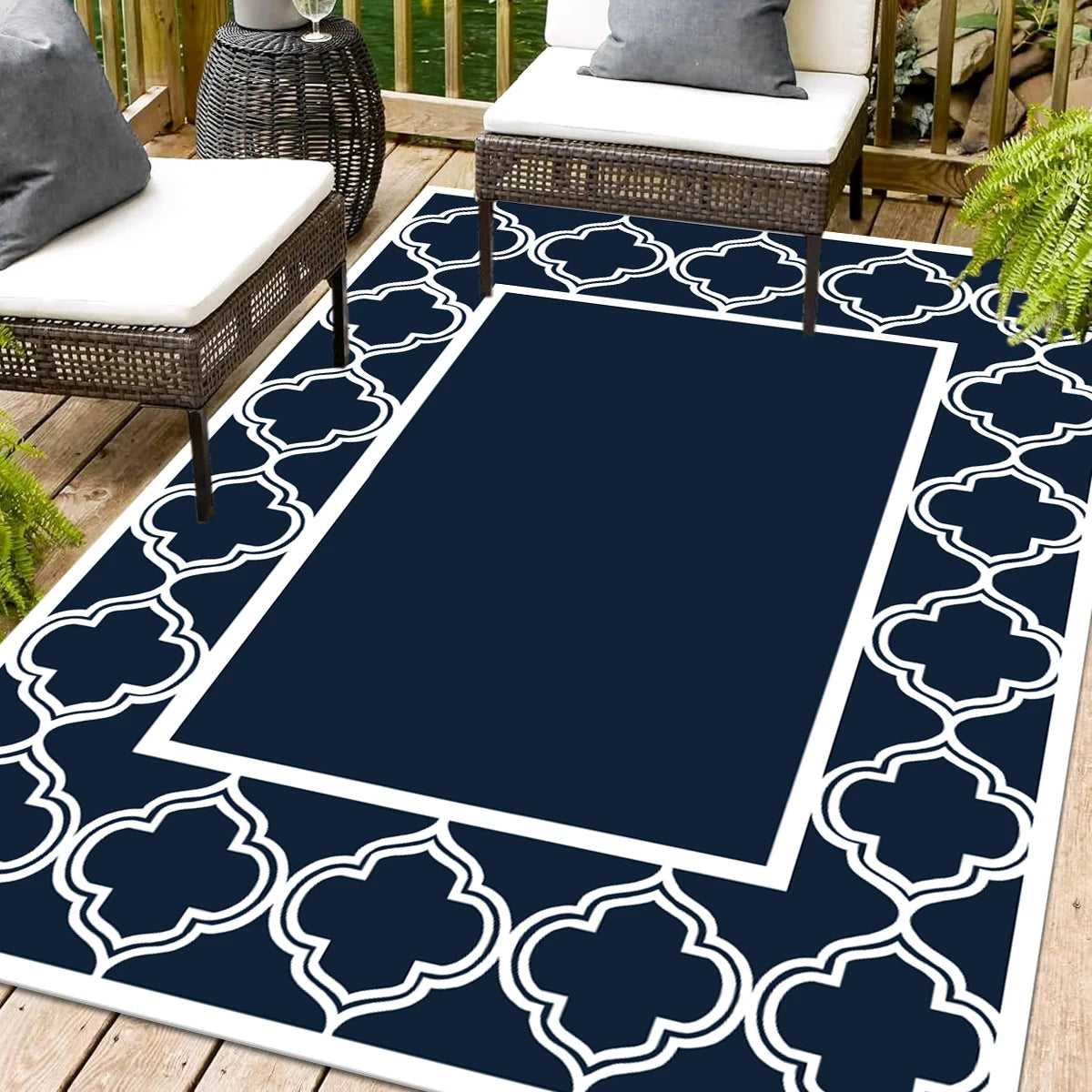 Tapis Réversible Outdoor Tissage Boho — XL - dimensions