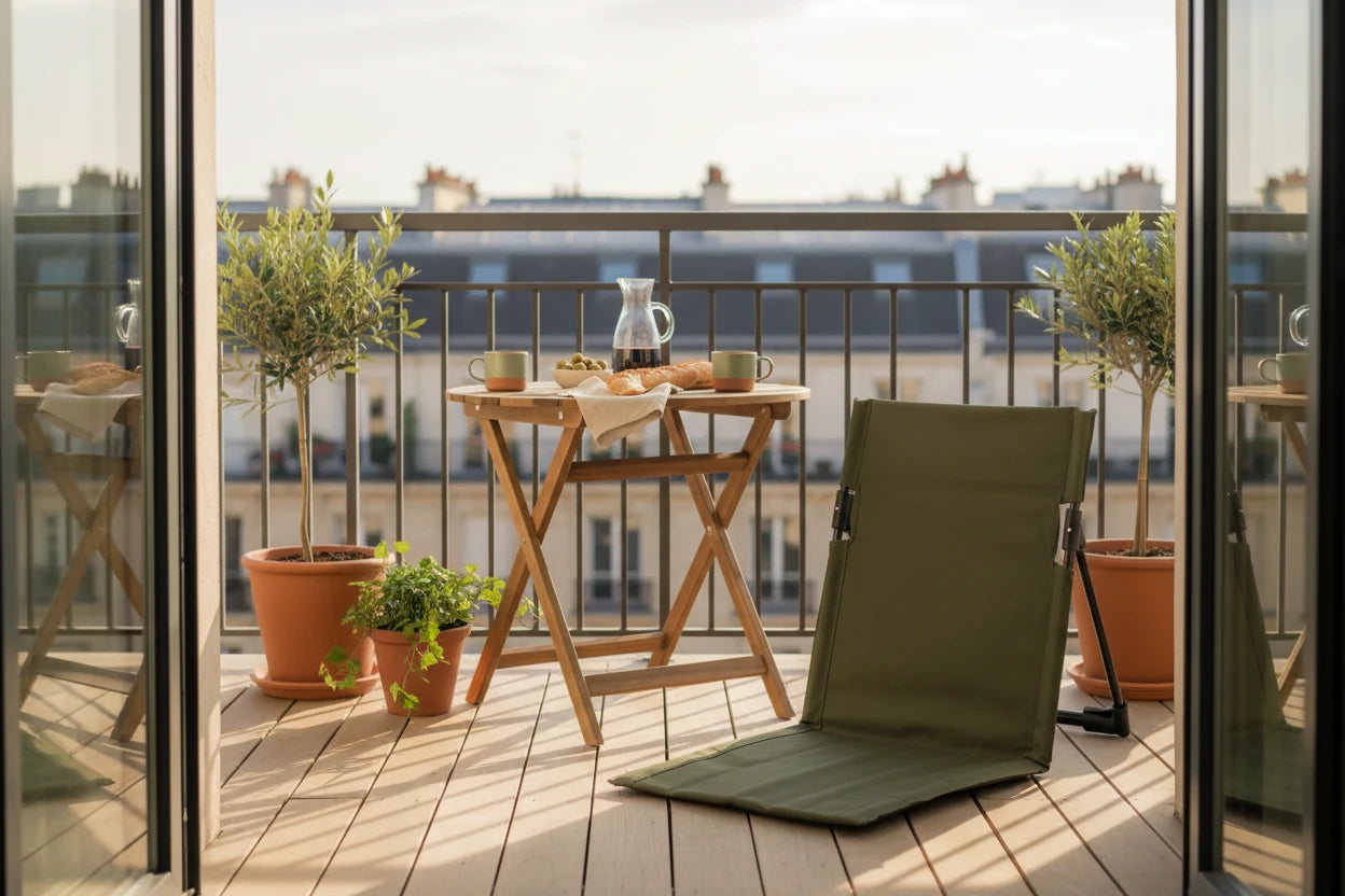 Chaise Pliante Ultra-Légère Aluminium — Plusieurs Coloris - vue principale